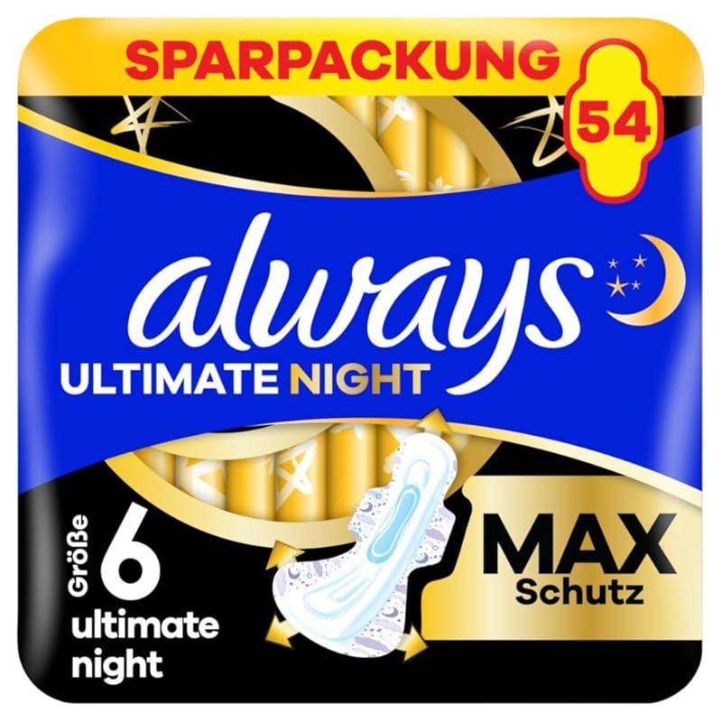 Immer zuverlässig: Always Ultimate Night Damenbinden für ruhige Nächte