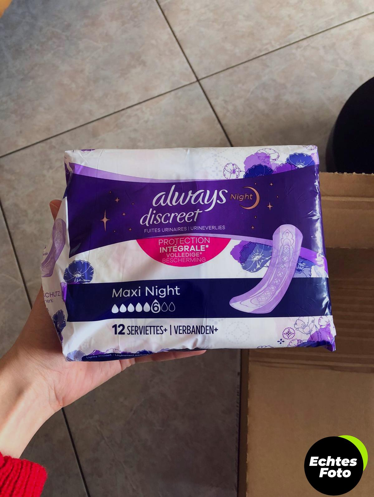 always-discreet-inkontinenz-pads-frauen-ultimate-tag-48-stueck-foto-2