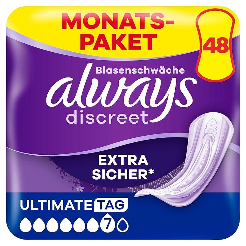 Immer sicher und diskret mit Always Discreet Inkontinenz-Pads für Frauen!