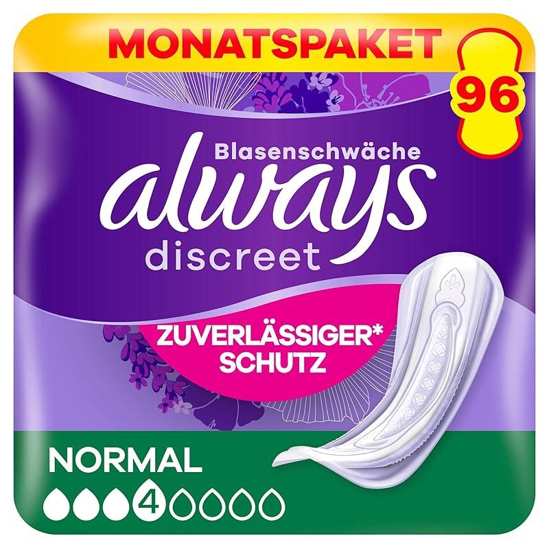 Meine Meinung zu den Always Discreet Inkontinenzeinlagen Normal 96 Stück