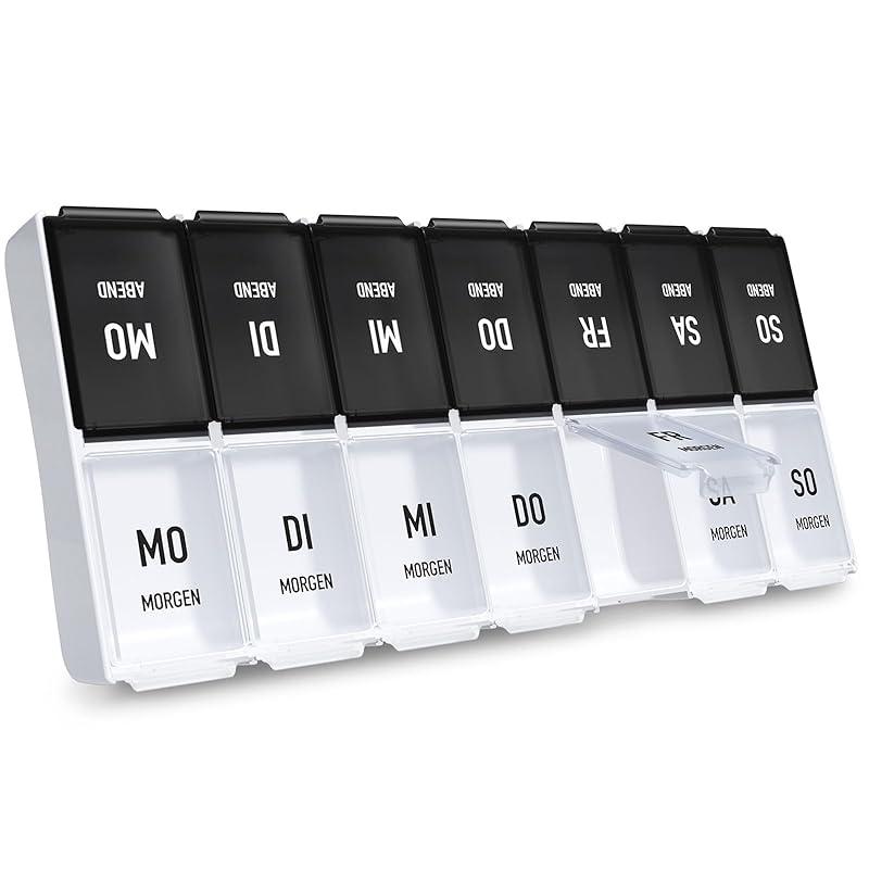Praktische AUVON Tablettenbox für eine stressfreie Medikamentenorganisation