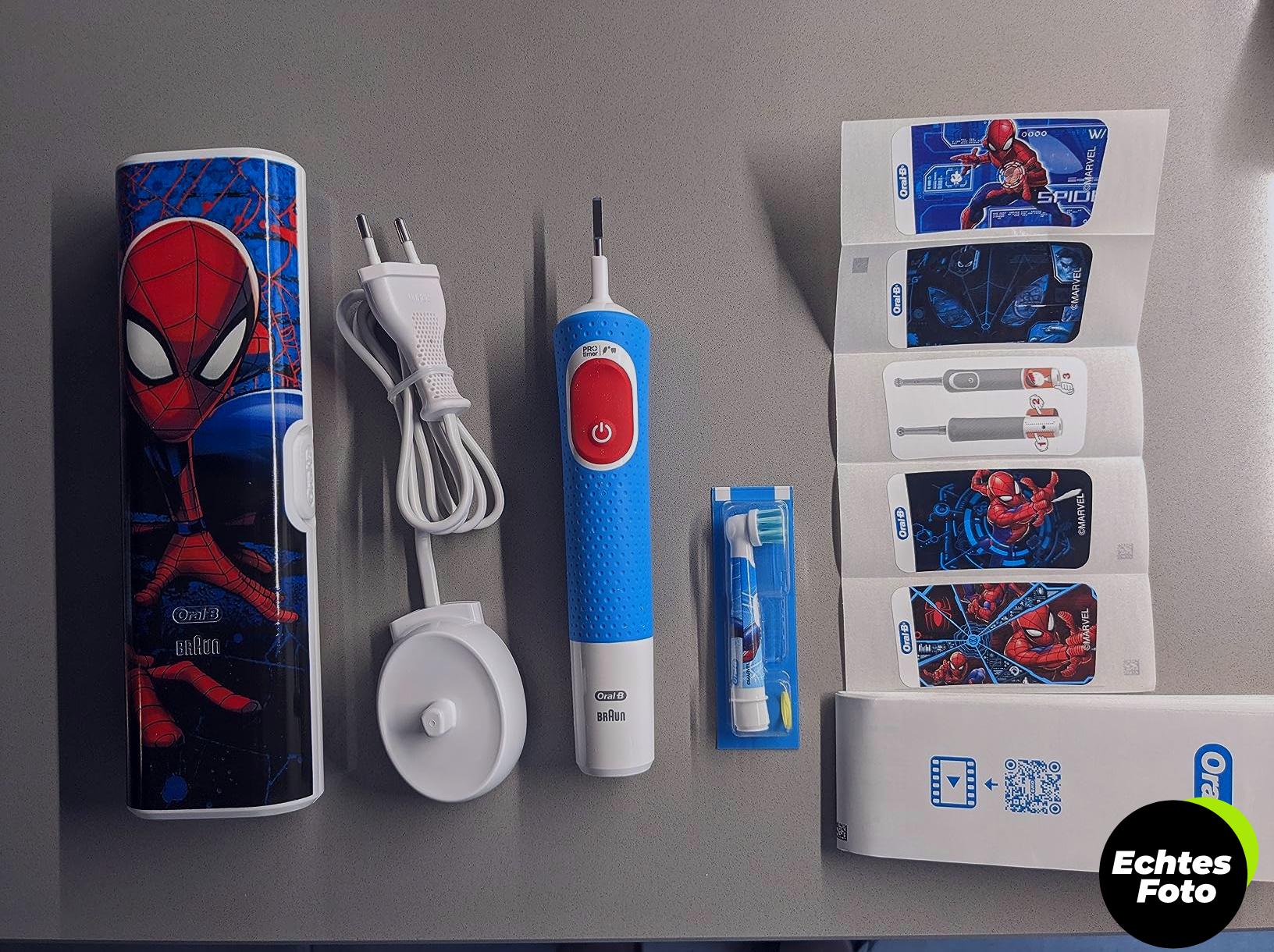 oral-b-kids-spiderman-zahnbuerste-3plus-elektrisch-blau-rot-foto-2