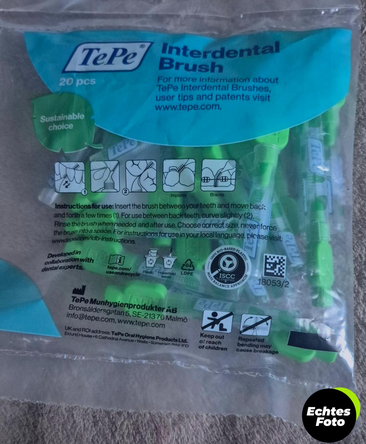 tepe-interdentalbuerste-rot-20er-0-5mm-iso2-plaque-entfernung-foto-2